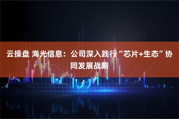 云操盘 海光信息：公司深入践行“芯片+生态”协同发展战略