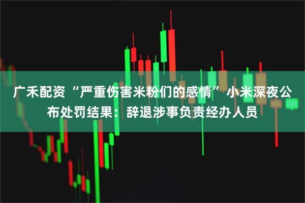 广禾配资 “严重伤害米粉们的感情” 小米深夜公布处罚结果：辞退涉事负责经办人员