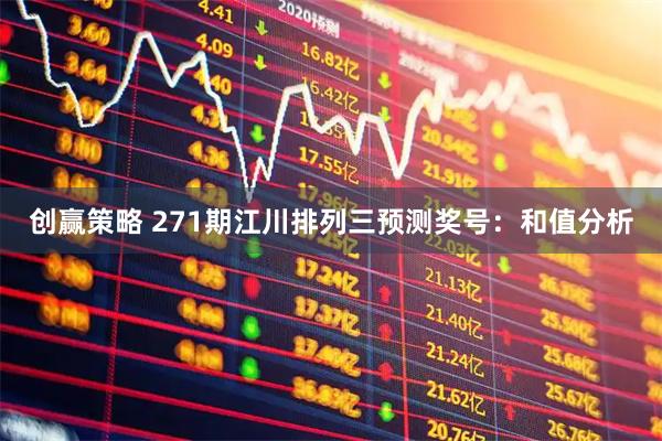 创赢策略 271期江川排列三预测奖号：和值分析